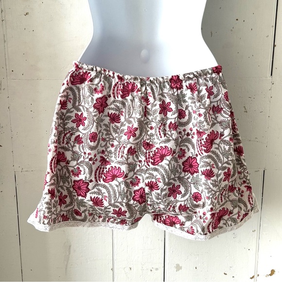 Signals Floral Print Cotton Boxers Lace Trim Boxer Shorts - Picture 3 of 11